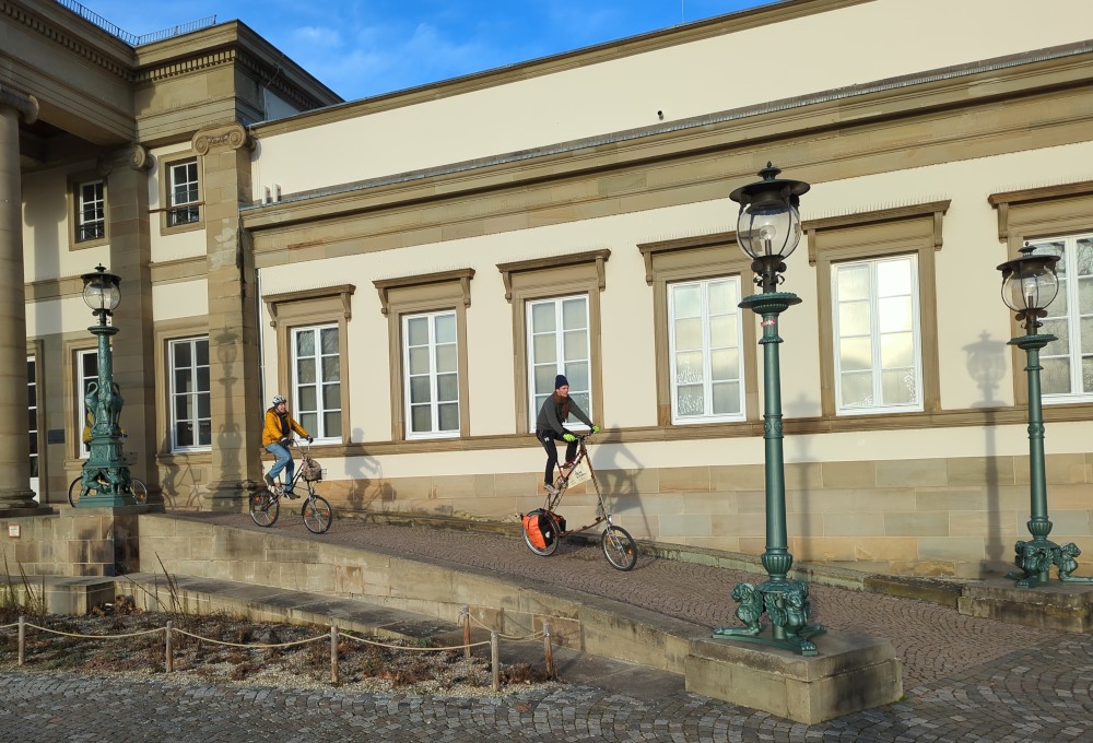 auf der Rampe von Schloss Rosenstein